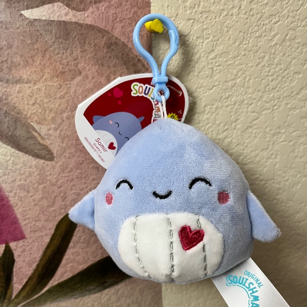 Samir Valentine Clip on Squishmallows NWT